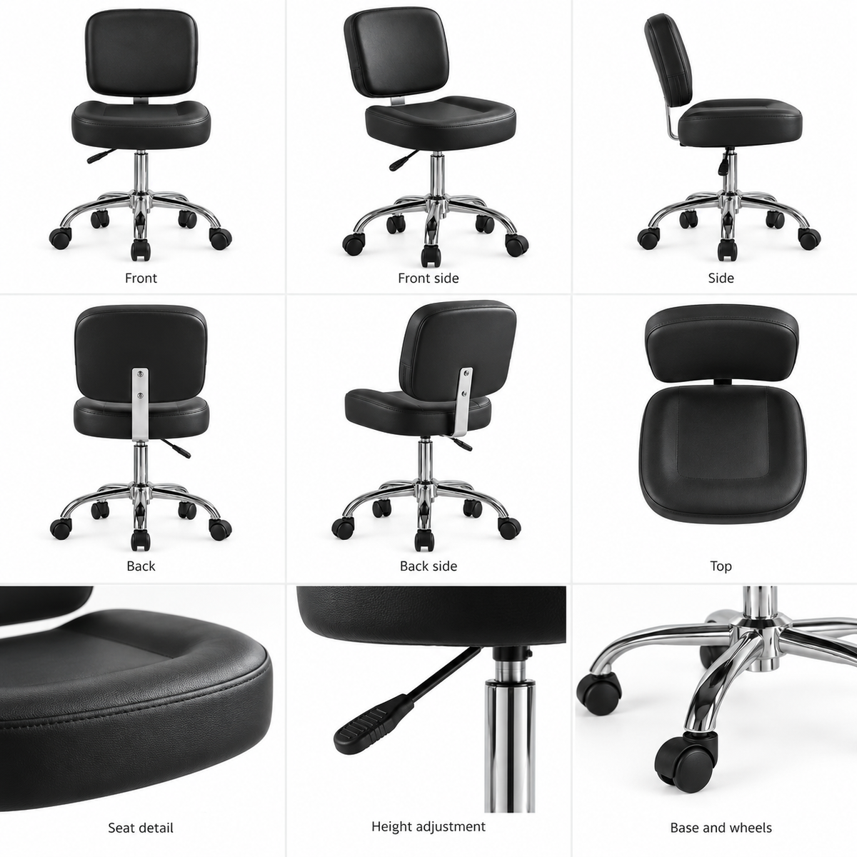 ArtistChair Pro Comfort høydejusterbar arbeidsstol for tatovører, piercere og beauty