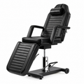TattooChair Pro Light sort justerbar behandlingsstol med rygg- og fotdel