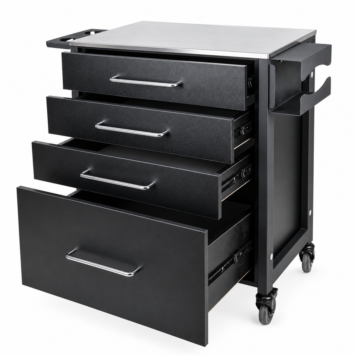 Fire MDF-skuffer i WorkStation Pro for organisert oppbevaring av tatoveringsutstyr